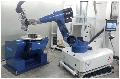 Laser hardening robot