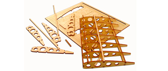 Laser cutting and marking of wood and other organic materials