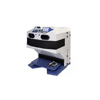 Laser welding system with a closed working chamber