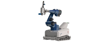 mobile laser robot for laser hardening metal